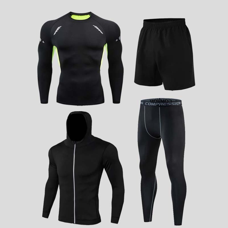 Men Compression Morning running bodysuit Track Suit Functional Underwear warm track suits men quick-dry clothes