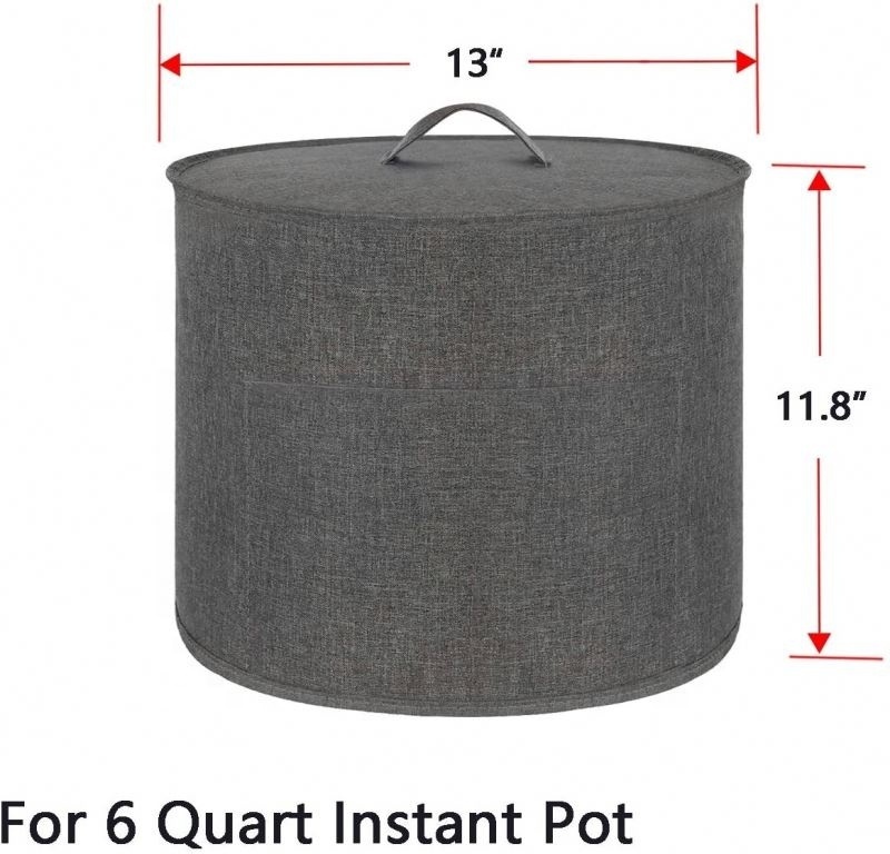 ZL-dustproof Electric Pressure Cooker cover protector for 6 and 8 Quart Instant Pot with pocket