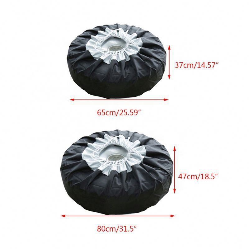 4Pcs Waterproof Custom Car Storage Bag spare tire wheel cover car spare tire covers