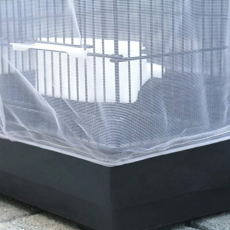 High Soft Ventilated Adjustable Nylon Transparent Skirt Guard Parrot Cage Mesh Bird Cage Cover