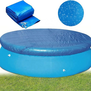 Outdoor patio waterproof 6FT PE Dust Pool Cover foldable round inflatable swimming pool cover