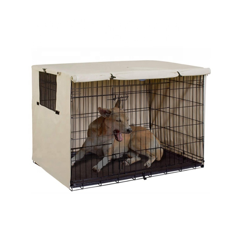 Durable Dog Crate Cover pet wire cage protection cover Pet Kennel Cover Universal Fit for 24-48 inches