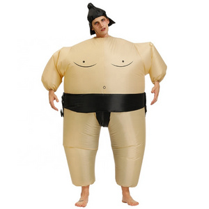 Wholesale Cosplay Party party funny inflatable sumo wrestling fat suit have stock inflatable costume for adult