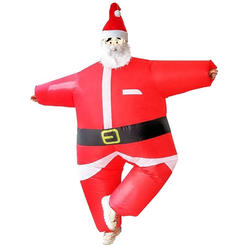 Funny christmas inflatable Party Fancy Dress Santa Claus Inflatable Costume for Adults