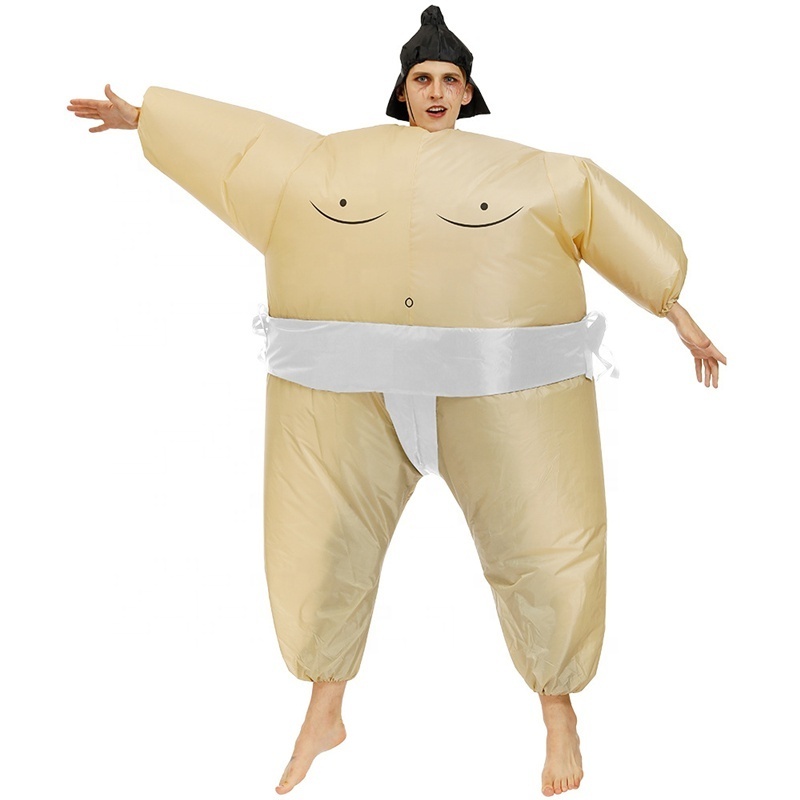 Wholesale Cosplay Party party funny inflatable sumo wrestling fat suit have stock inflatable costume for adult