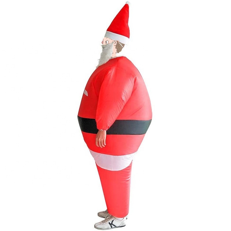 Funny christmas inflatable Party Fancy Dress Santa Claus Inflatable Costume for Adults