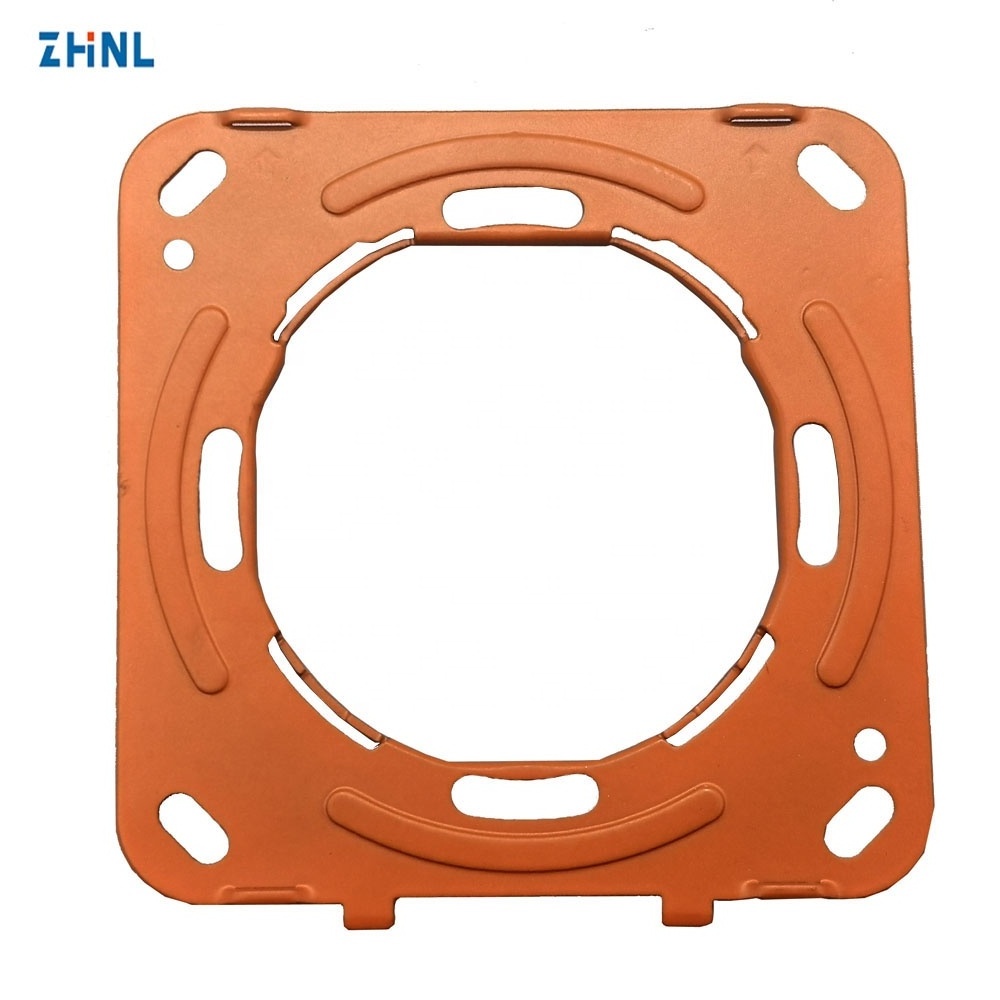 ZHNL OEM Aluminium Stamping Parts powder coating Metal frame for socket OEM color Assembly Galvanized Enclosure Sheet