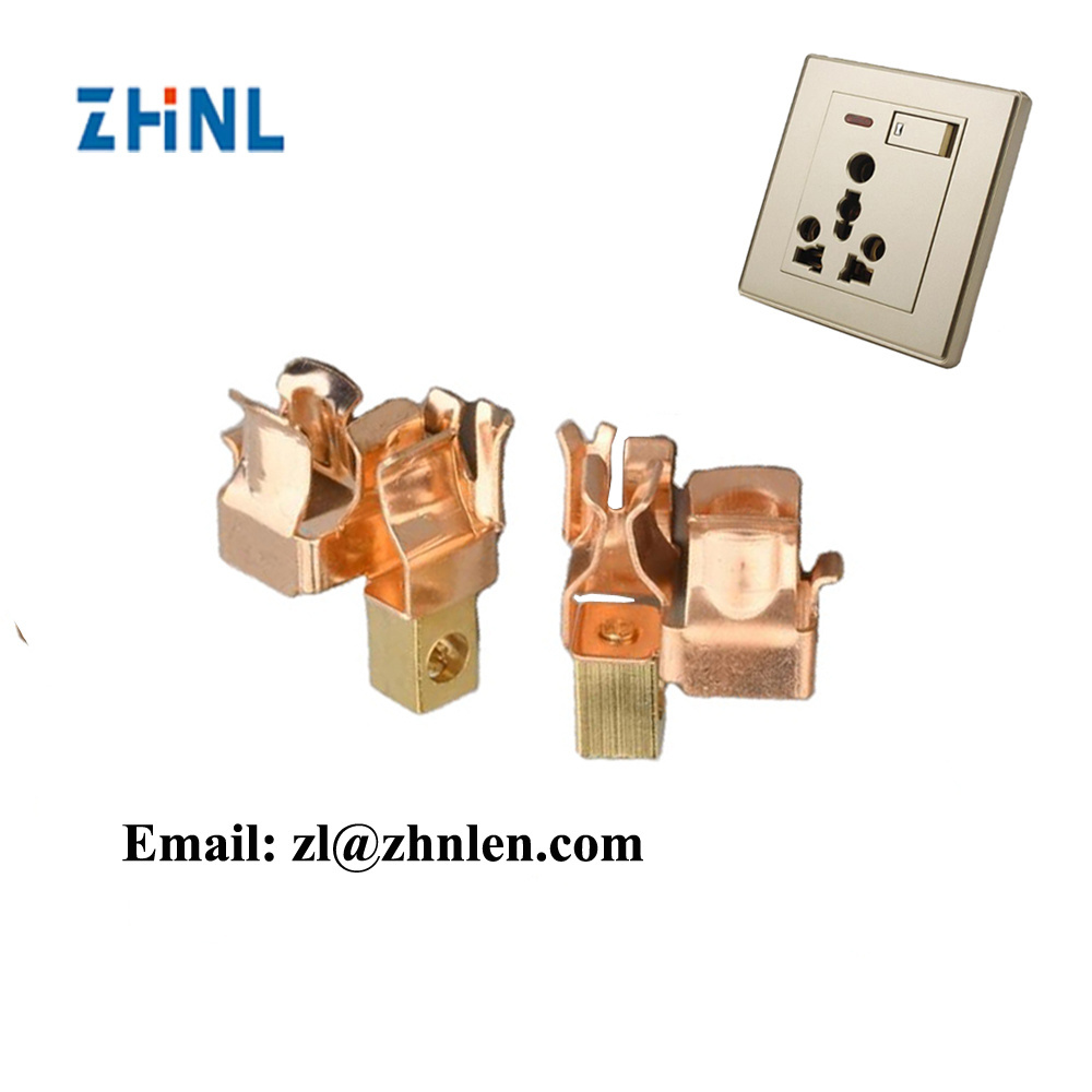 OEM customized Southeast Asia Myanmar Laos Cambodia Nepal 7 holes socket Brass Copper Contact Stamping electrical accessories