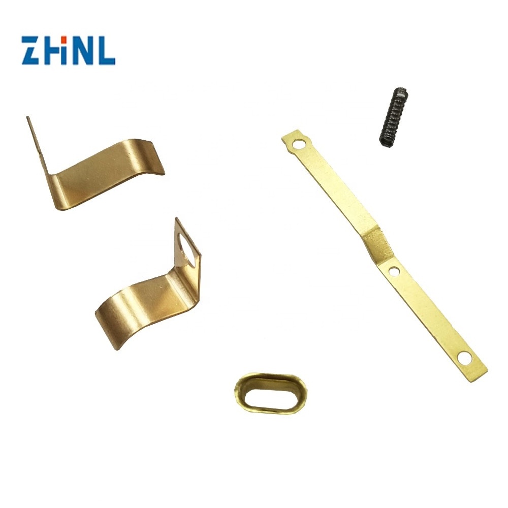 sheet metal stamping forming bending parts electric male female coupling socket metal brass  terminals progressive  stamping