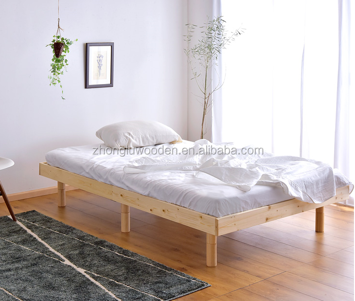 Export to Japan hinoki wood Low Platform Wooden Bed Frame Twin Size