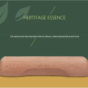 Therapeutic Wooden Pillow made of Hinoki Cypress for Stiff Neck, Shoulder Pain Spinal Health and Relaxation