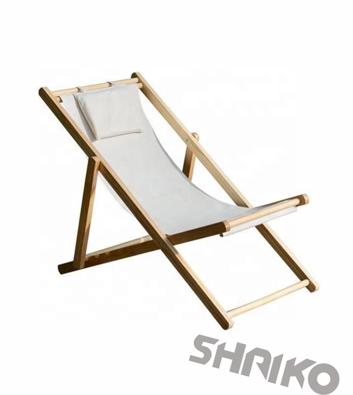 Foldable wooden high-quality beach chair outdoor leisure chair for children