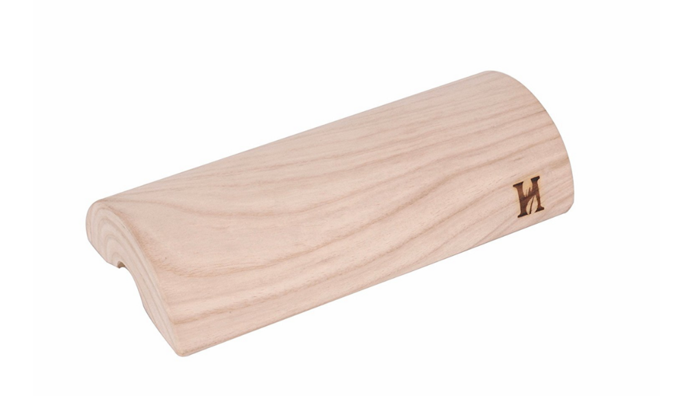 Therapeutic Wooden Pillow made of Hinoki Cypress for Stiff Neck, Shoulder Pain Spinal Health and Relaxation