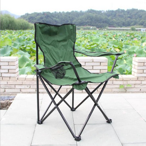 Zhongmao craft camping chair cushion four bar armchair collapsible steel frame portable collapsible wide back chair