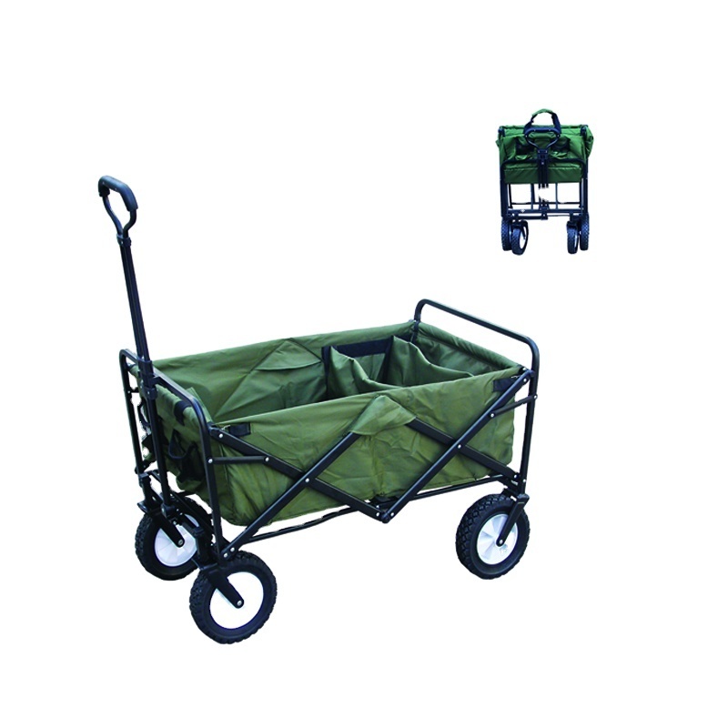 high quality camping wagon cart Outdoor garden 4 wheels fishing trolley cart camping beach wagon foldable