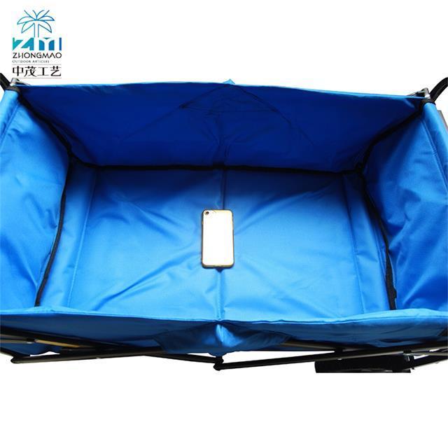 2023 Beach Garden Folding Camping Wagon Cart Wheel with Tools Collapsible Outdoor Utility Wagon Heavy Duty