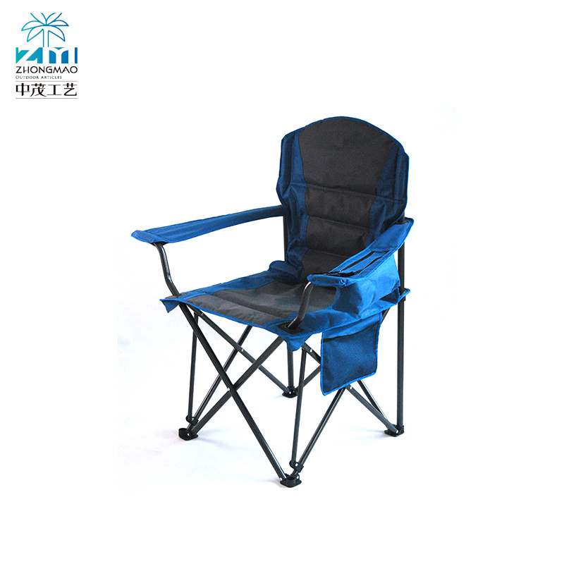 Outdoor camping folding beach camping arm chair portable with ice bag