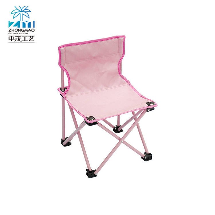 Multipurpose Pink Kids Fishing Metal Tube Beach Chairs, Kids Beach Chair