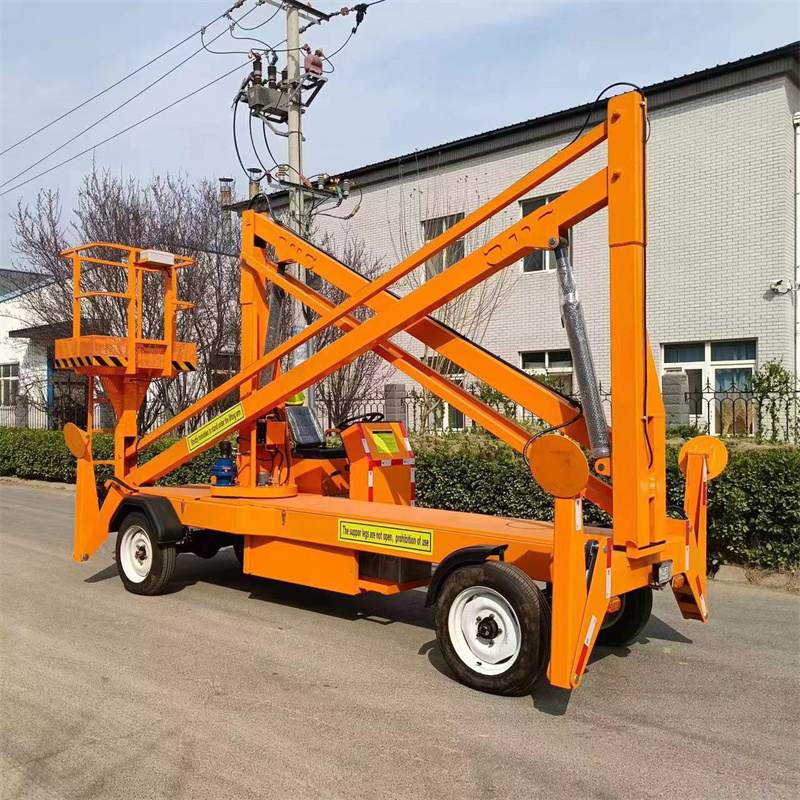 Factory Supply Most Popular Towable Boom Lift Trailer Boom Lift Aerial Working Platform With Long Service Life