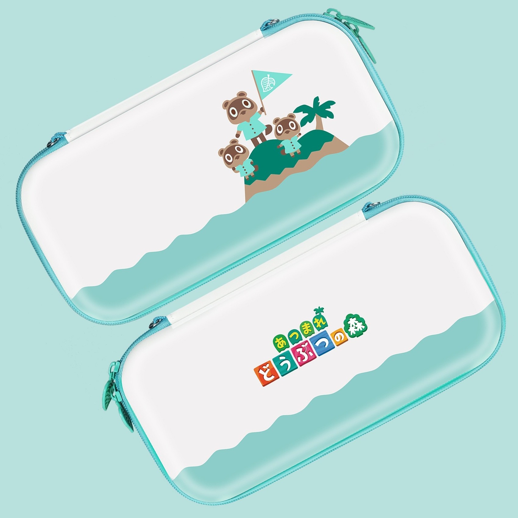 Carrying Case For Nintendo Switch OLED Animal Crossing - Accessory kit with Carry Case & Protective Case Cover