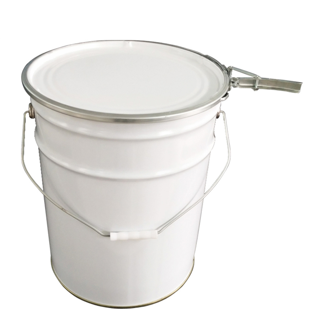 20l metal bucket white 20 liters paint can stainless steel drum