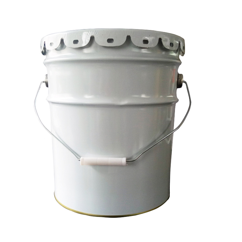 20l metal bucket white 20 liters paint can stainless steel drum