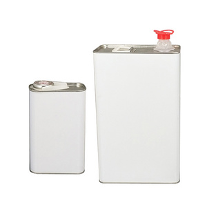 1L 1 Gallon 4L Metal Rectangular Canister Oil Tin Container for Paint Thinner Solvents