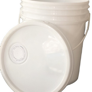 hot sale UN white plastic pails 20l clear chemical containers with lid