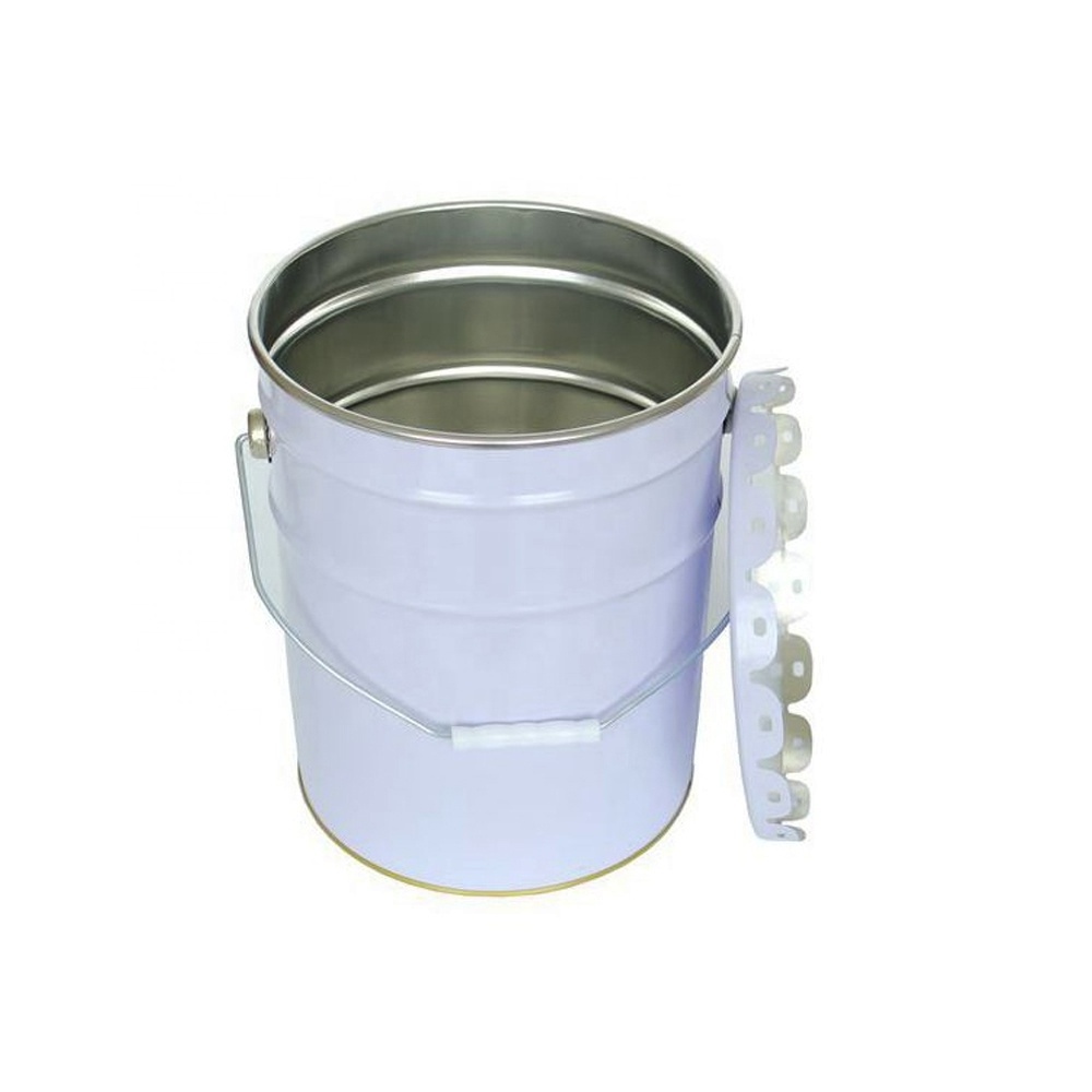 15 liters steel metal paint pail 3 gallon tin bucket with flower lid