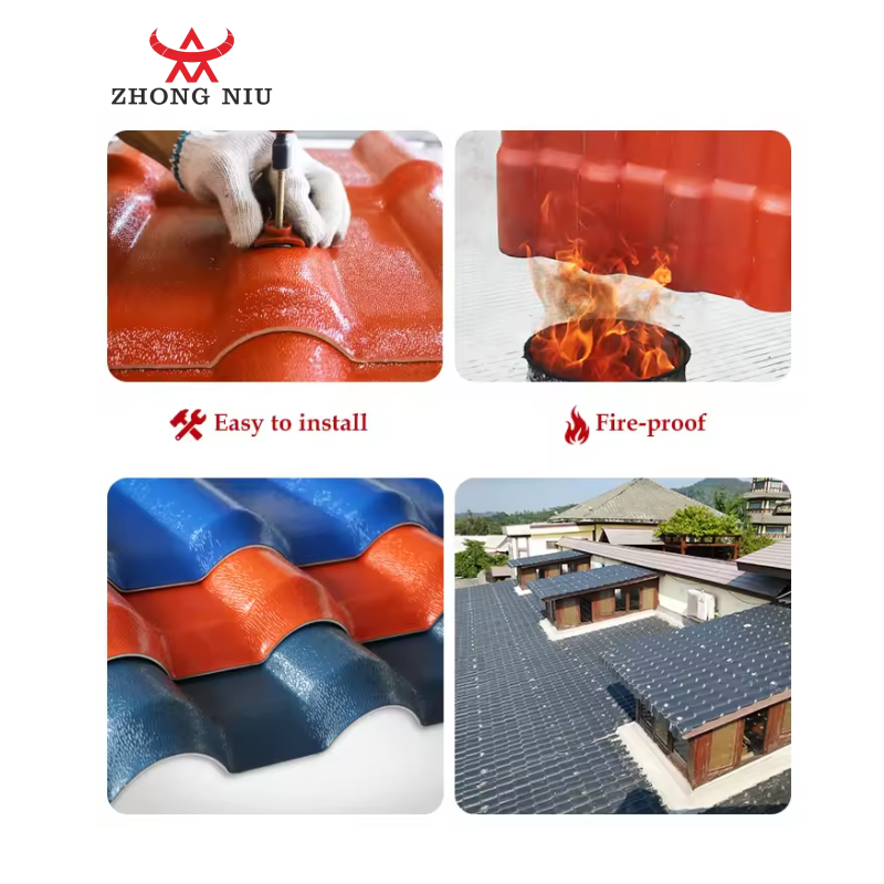 Insulation Resistance Upvc Plastic Roofing Tile Asa Pvc Roof Sheet For Plant