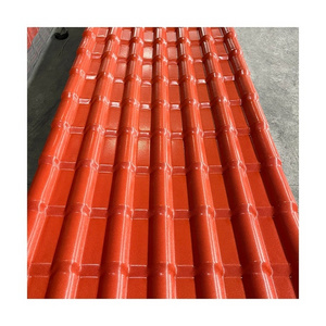 Excellent Corrosion Resistance Thermal Insulation Blue Corrugated Spanish Style Asa Synthetic Resin Roof Tiles