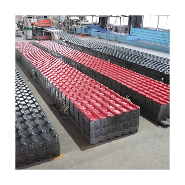 Factory hot sale heat insulated ASA synthetic resin roof tile fireproof plastic spanish upvc pvc roof tile