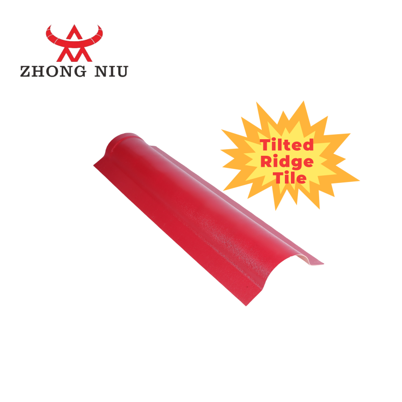 Insulation Resistance UPVC plastic roofing tile ASA PVC roof sheet accessory top ridge for plant