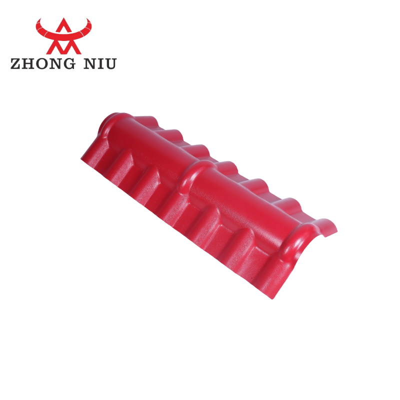 plastic water proofing roofing materials pvc roof accessories top ridge tiles for wholesale