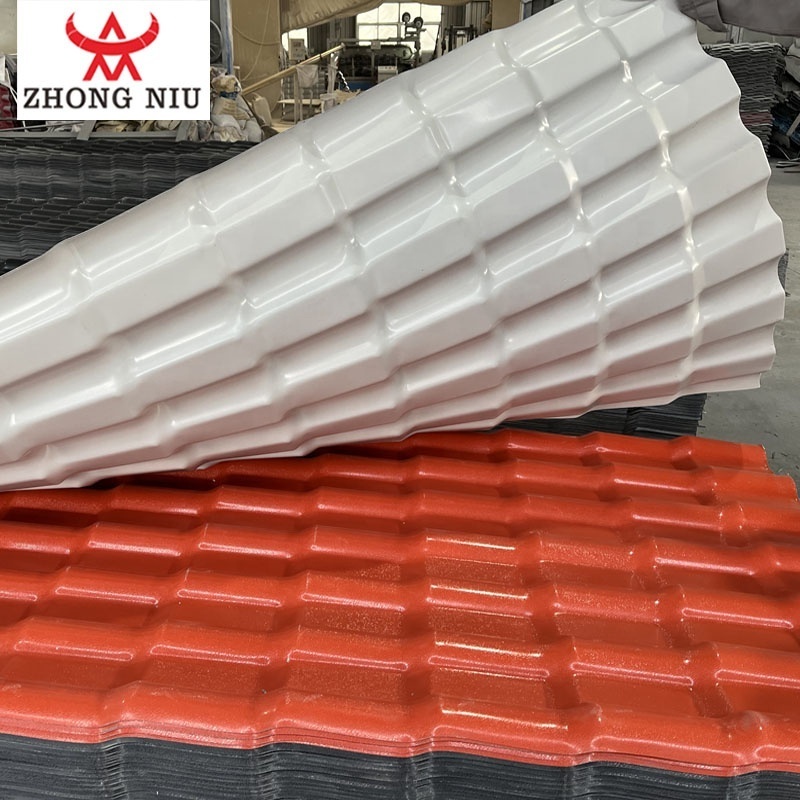 Ghana roofing sheets Plastic Cover Sheet telhas de telhadoSpanish ASA Resin Roof Covering Accessory tejas plticas