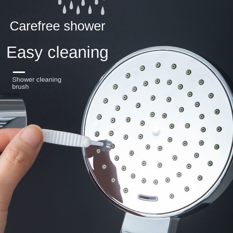 10 pcs Faucet Shower Head Cleaning Brush White Brush Pore Gap Anti-clogging Nylon For Kitchen Toilet Phone Hole Clean Brushes