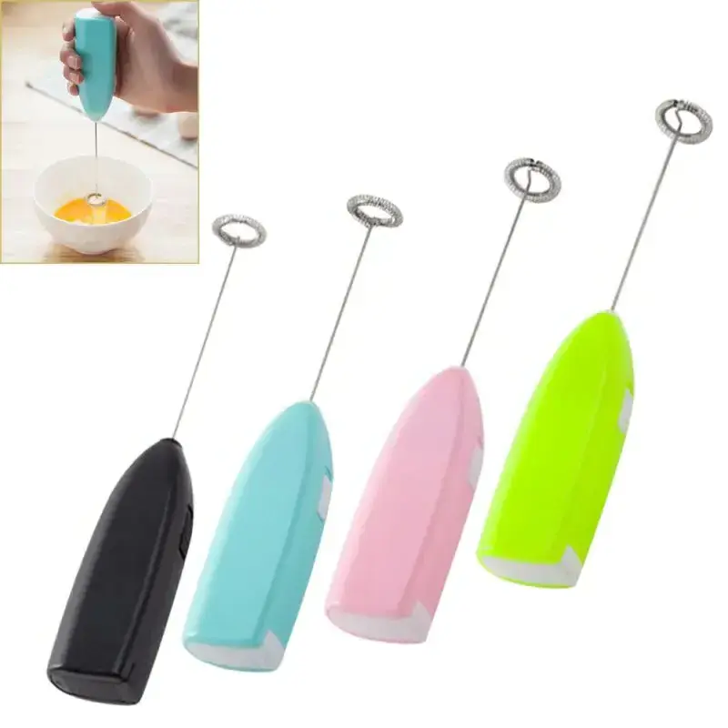 Mini Handle Electric Milk Foamer Frother Stirrer For Coffee Whisk Mixer Egg Beater For Kitchen Cooking Bar Coffee Foaming Tools