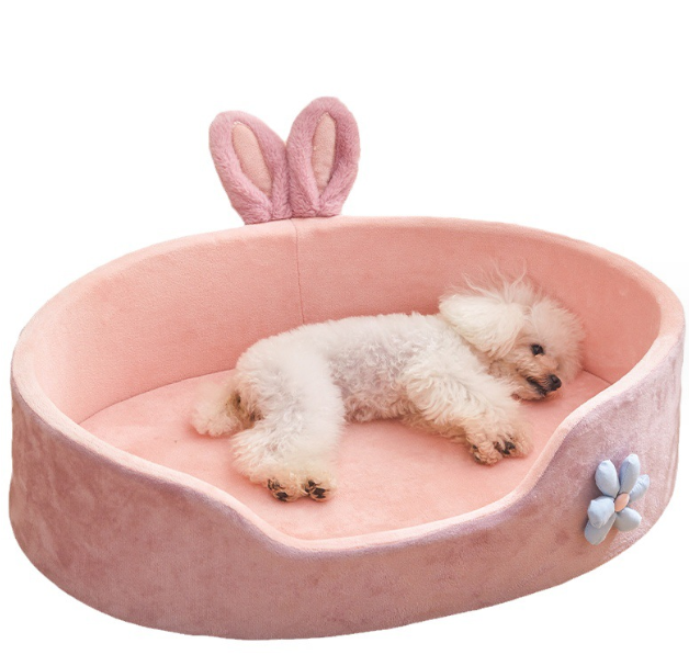 Wholesale pet nest products washable dog mat cat pink princess bed