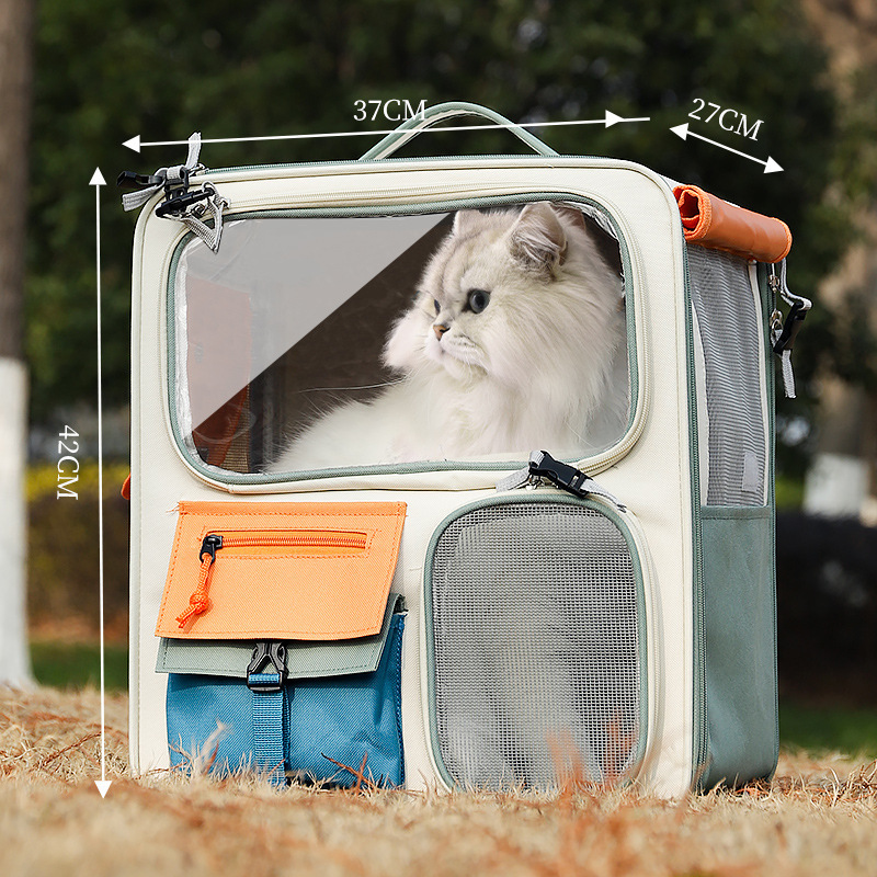 Outdoor Portable Cat Backpack Pet Trolley Case Backpack, Car Riding Tool Dog Large Capacity Luggage