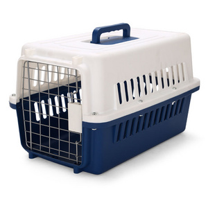 2-Door Top-Load Hard-Sided Pet Travel Carrier Plastic Dog House Folding Pet Cage For Large Medium And Small Dogs