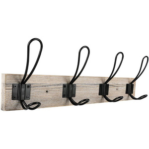 Wooden Natural Environment Protection Rustic Wall Mounted Coat Rack