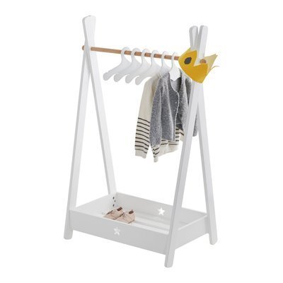 Attractive Wooden Kids Clothes Rack