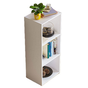 Practical Multi-use White Wood Cube Bookcase Wooden Cabinet Display Storage Shelves for Living Room Bedroom Furniture