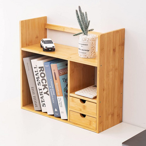 3 Tier Small Bookshelf 2 Shelf Wooden Storage Bookcase with Short Shelves for Bedroom Living Room and Home