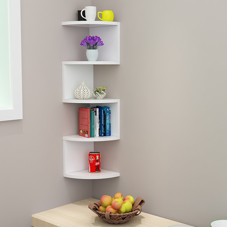 Simple Wall Shelf Bookshelf Multi-layer Wall Storage Rack Creative Wall Hanging Bedroom Living Room Partition shelf rack Wooden