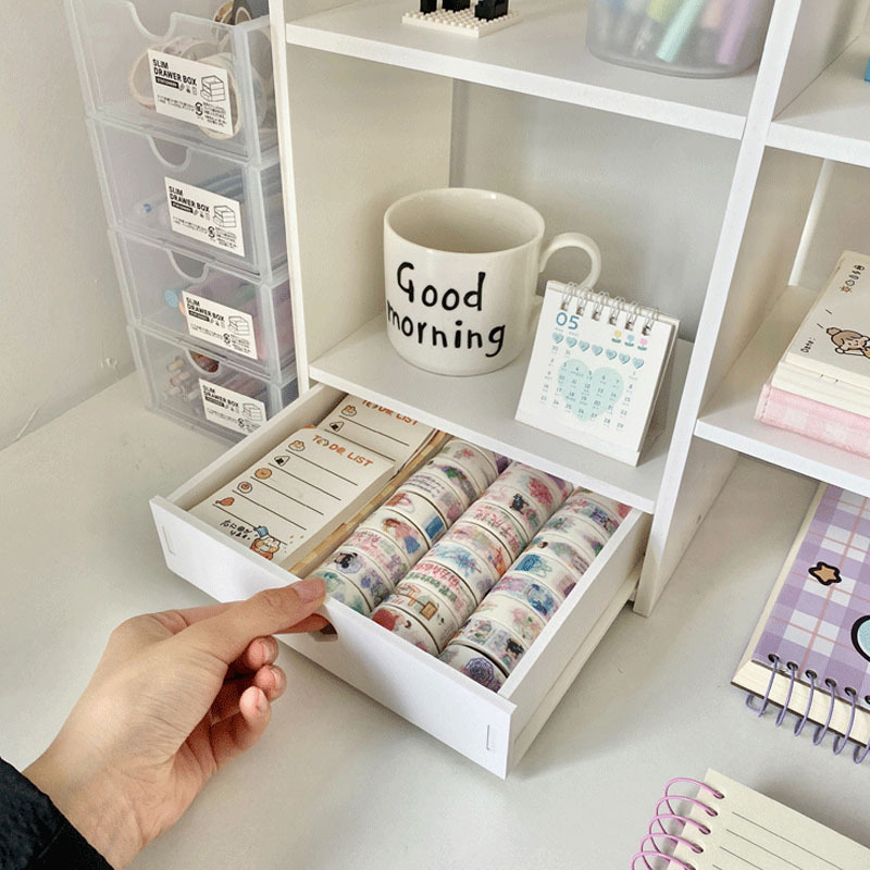 Cute simple style Multi-functional mini bookshelf mini bookshelf vertical bookshelf for Living Room