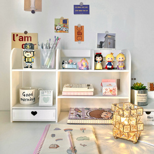 Cute simple style Multi-functional mini bookshelf mini bookshelf vertical bookshelf for Living Room