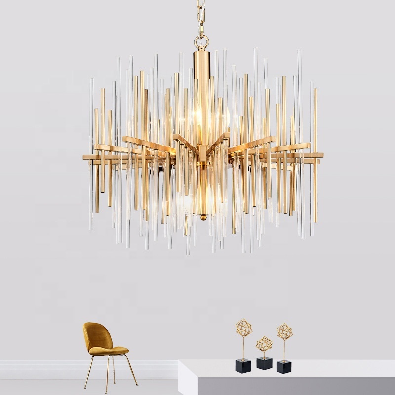 Personalized crystal chandelier Modern Island K9 Crystal Chandelier Postmodern Large Ceiling Lighting Fixture  For Home Hotel