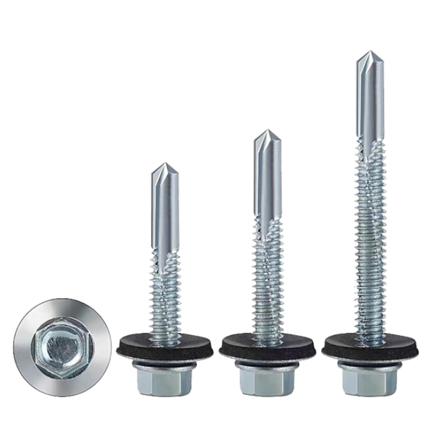 With rubber EPDM washer  C1022A steel Hex Screws self-drilling roofing