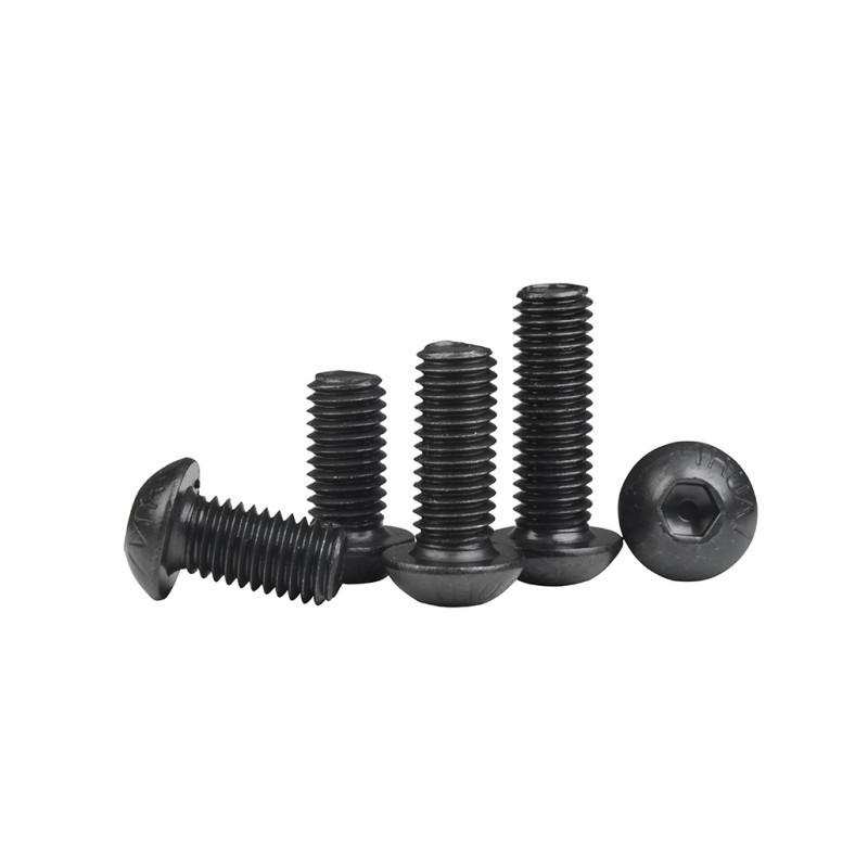 M3-M8 Black Hex Socket Pan Head Bolt  Button Head Socket Cap Bolts Screws ISO7380